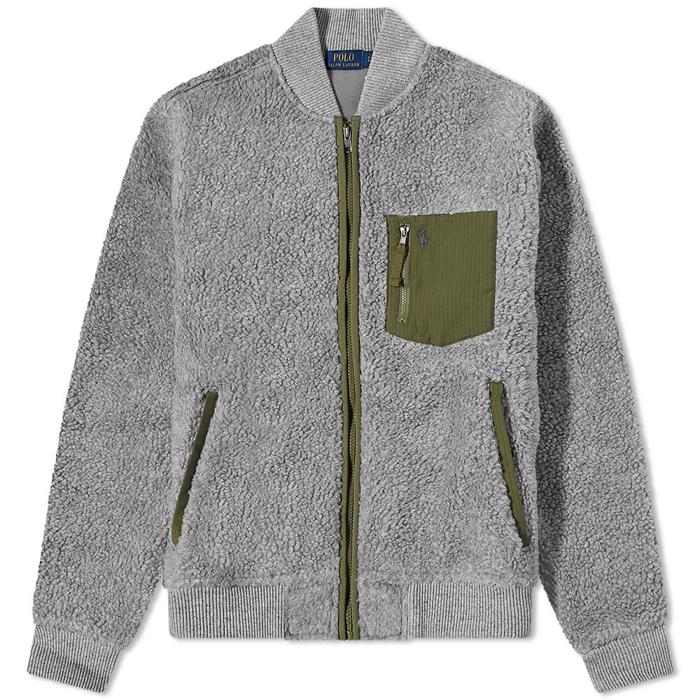 Sherpa Fleece Bomber Jacket