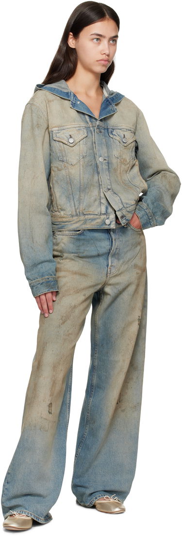 Bunda Acne Studios Acne Studios Hooded Denim Jacket Modrá | C90199-, 3
