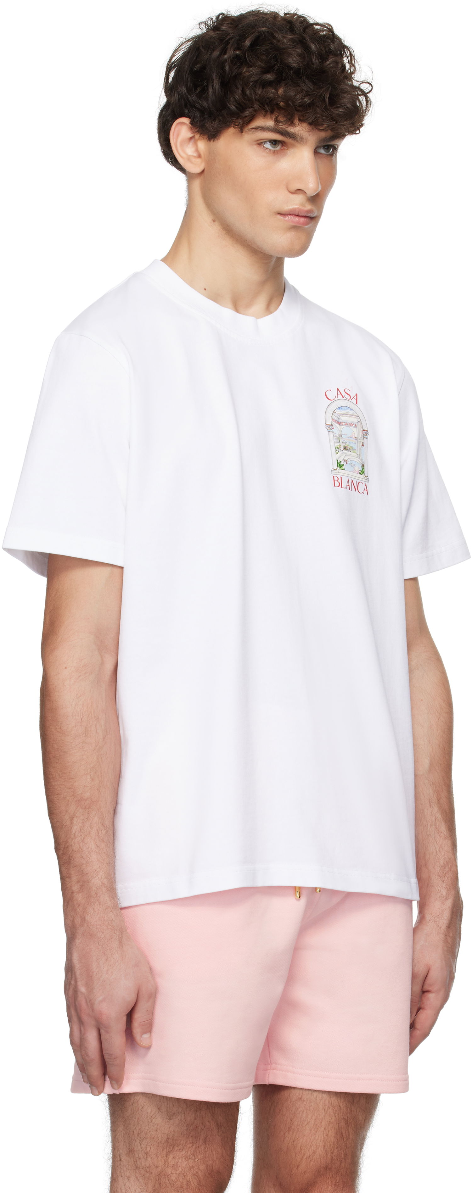 Tričko Casablanca 'Le Passage' Print T-Shirt Biela | U-MPS25-JTS-001-07, 1