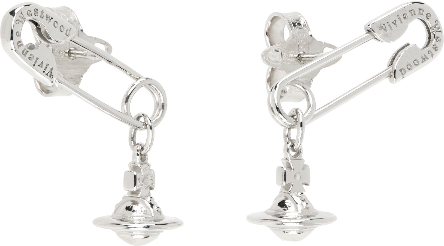 Náušnice Vivienne Westwood Vivienne Westwood Safety Pin Drop Earrings Metalická | 6201035Y-01P019-, 1
