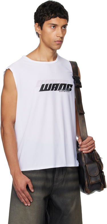 Tielko Alexander Wang Alexander Wang Graphic Logo Muscle Tank Top Čierna | 6CC3251089, 4