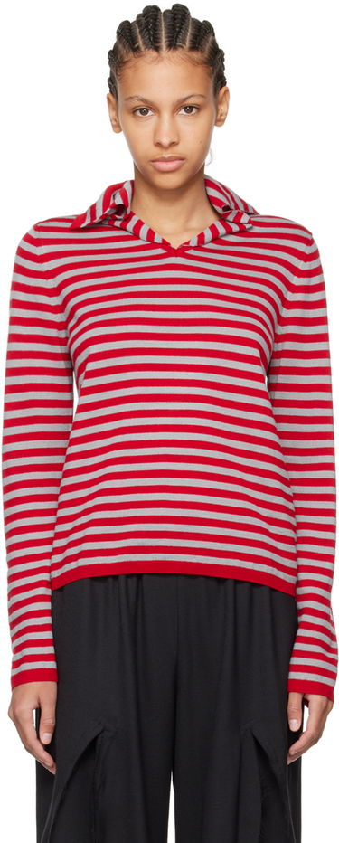 Sveter Comme des Garçons Comme des Garçons Girl Striped Sweater Červená | NM-N002-051, 0