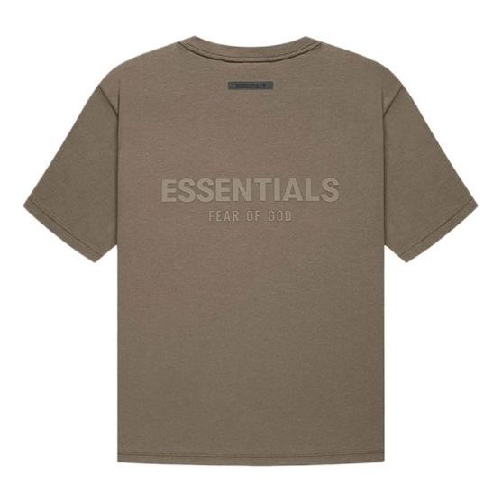 Tričko Fear of God Fear of God Essentials Logo T-Shirt Hnedá | FOG-FW21-008