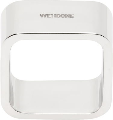 Prsteň We11done We11done Medium Square Ring Metalická | WD-AJ2-24-502-U-SV, 0