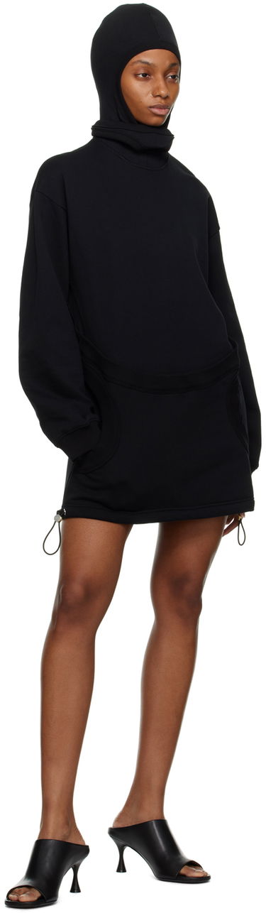 Mikina Dion Lee Interlock Mask Hoodie Dress Čierna | C3079F22, 3