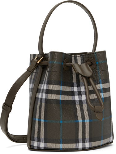 Kabelka Burberry Burberry Mini Check Bucket Bag Zelené | 8108303, 1