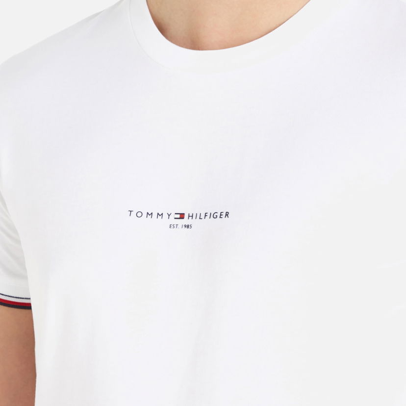 Tričko Tommy Hilfiger Tommy Logo Cotton-Jersey Biela | MW0MW32584YBR