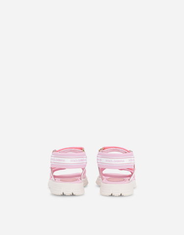 Tenisky a topánky Dolce & Gabbana Technical Fabric Sandals With Dg Logo Ružová | DL0068AY2338B405, 2