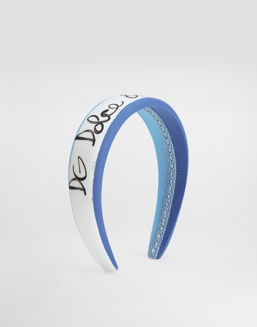 Doplnky Dolce & Gabbana Dolce & Gabbana Poplin Headband Modrá | LB3L54FI5KSHB5KB, 0