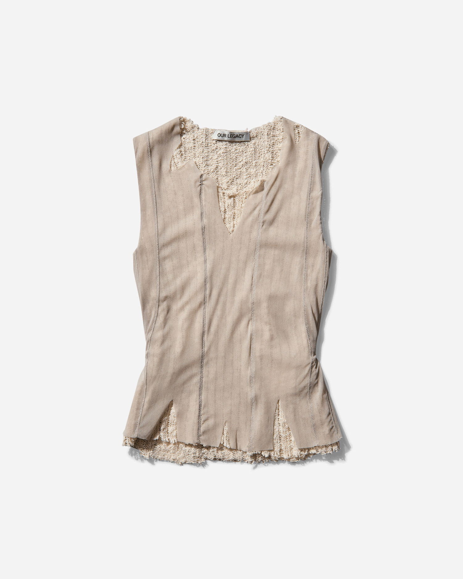 Vesta OUR LEGACY Ragged Vest Béžová | W2256RT 001, 0