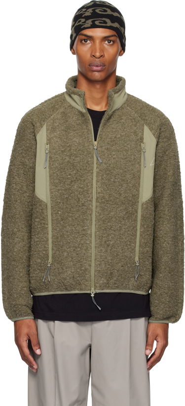 Bunda ROA ROA Polar Fleece Zip-Up Jacket Zelené | RBMW061FA43, 0