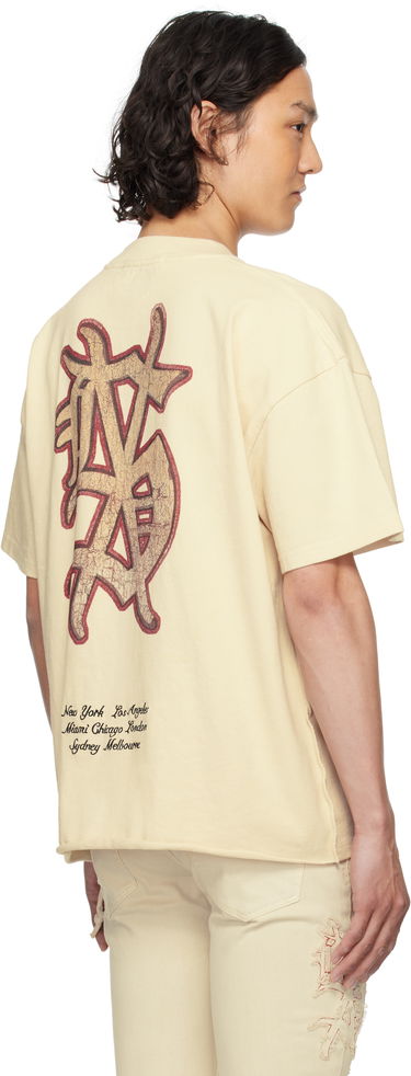 Tričko Ksubi Ksubi Playoff Ekcess Short Sleeve T-Shirt Béžová | MSP25TE037, 2