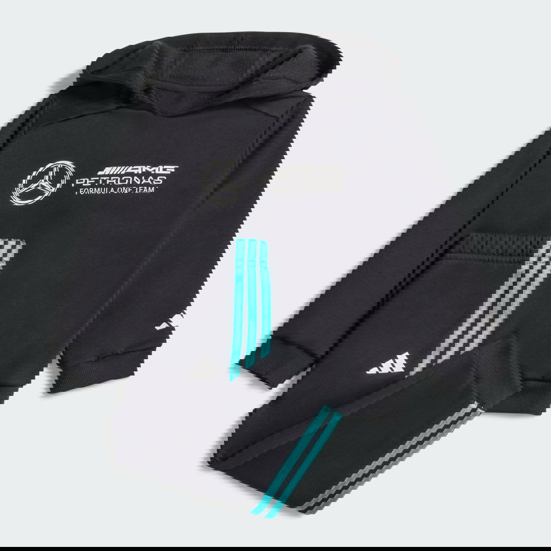 Súprava adidas Performance Mercedes - AMG Petronas Formula One Team DNA Baby Jogger Set Čierna | JV5439, 0