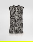 Dolce & Gabbana Chandelier Embroidered Tulle Mini Dress