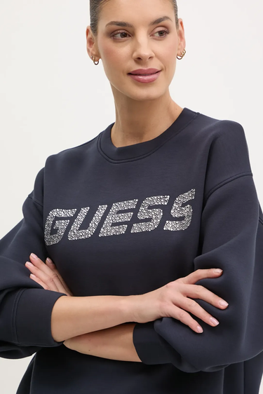 Sveter GUESS Guess Cecilia Sweatshirt Navy | V4BQ15K7UW2-A71W, 4