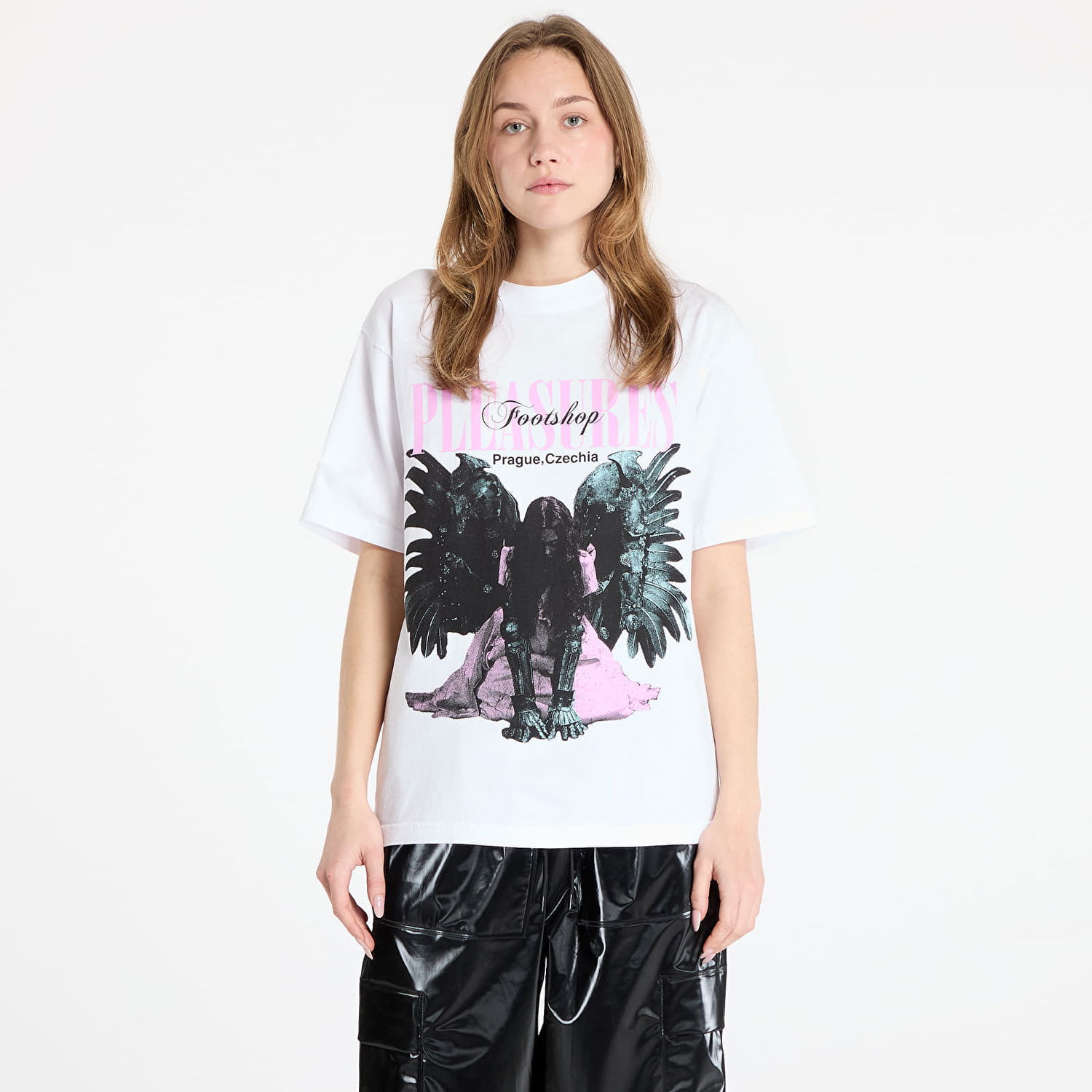 Tričko Pleasures FTSHP x Angel Graphic T-Shirt Biela | P24W077 WHITE, 1