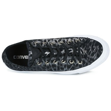 Tenisky a topánky Converse CHUCK TAYLOR ALL STAR SHIMMER SUEDE OX BLACK/BLACK/WHITE Čierna | 558000C, 5