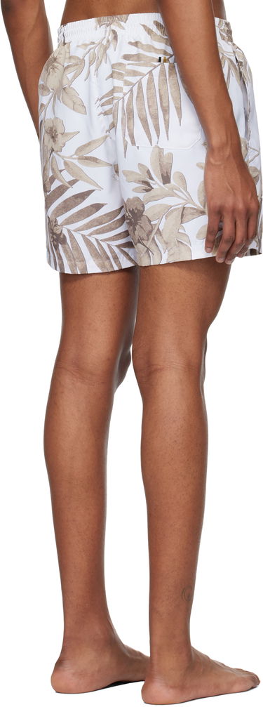 Plavky BOSS BOSS Seasonal Print Swim Shorts Biela | 50508844, 2