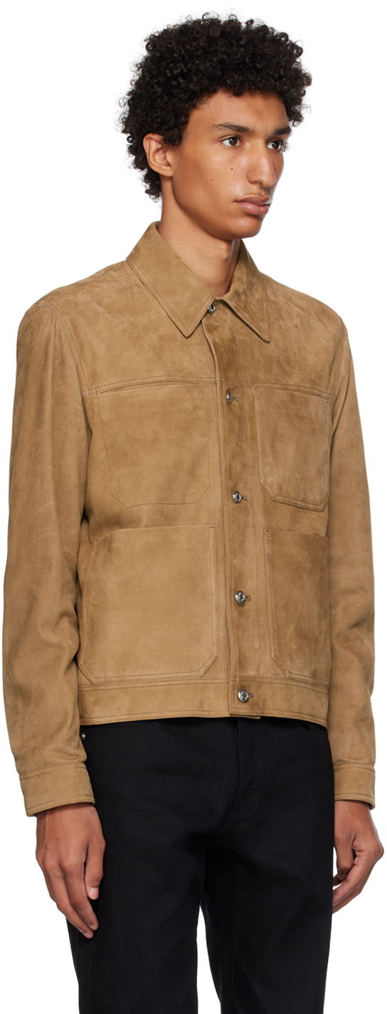 Bunda Paul Smith Paul Smith Suede Trucker Jacket Hnedá | M1R-374Y-L00040, 1