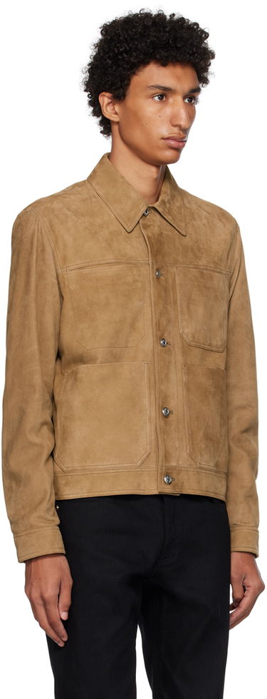 Bunda Paul Smith Paul Smith Suede Trucker Jacket Hnedá | M1R-374Y-L00040, 1