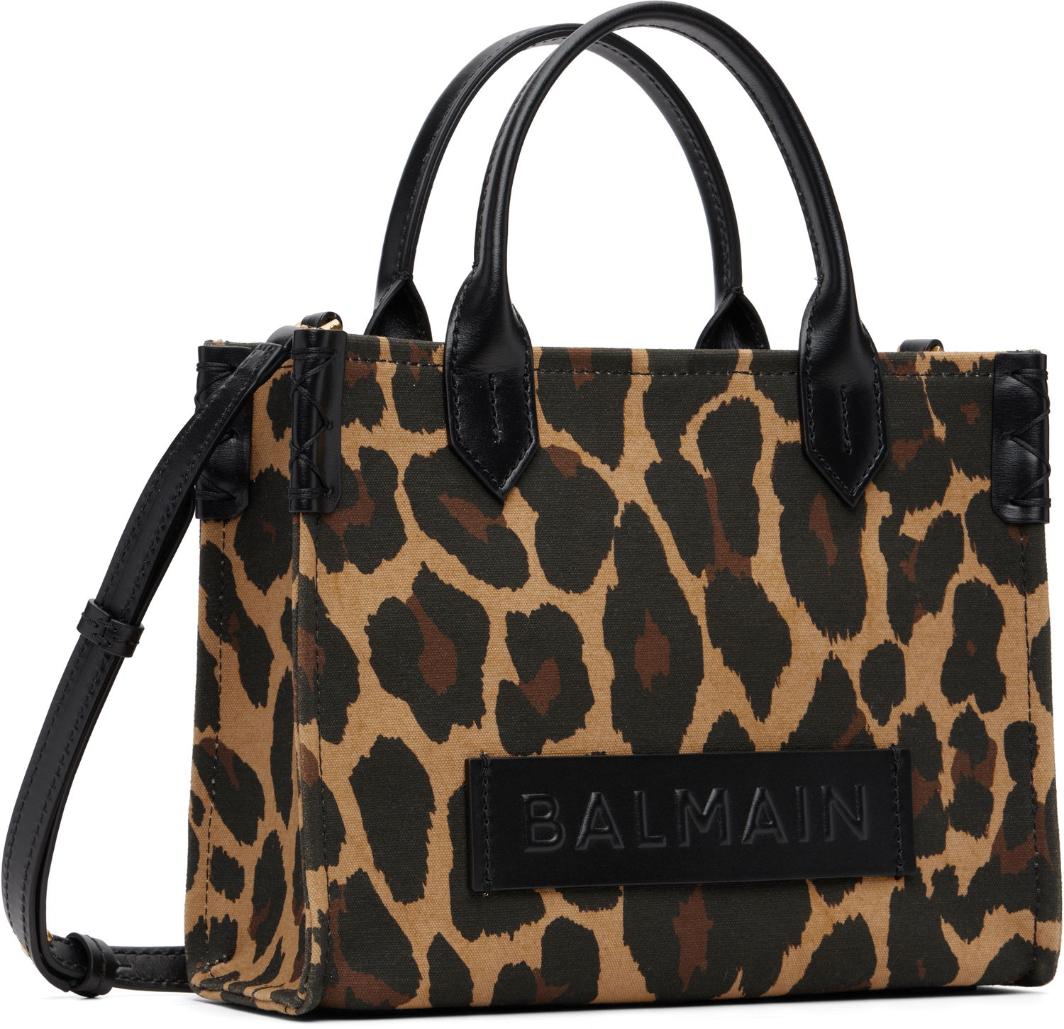Kabelka Balmain B-Army Small Leopard Print Bag Rôznofarebný | FN1FE818TCLQ, 1