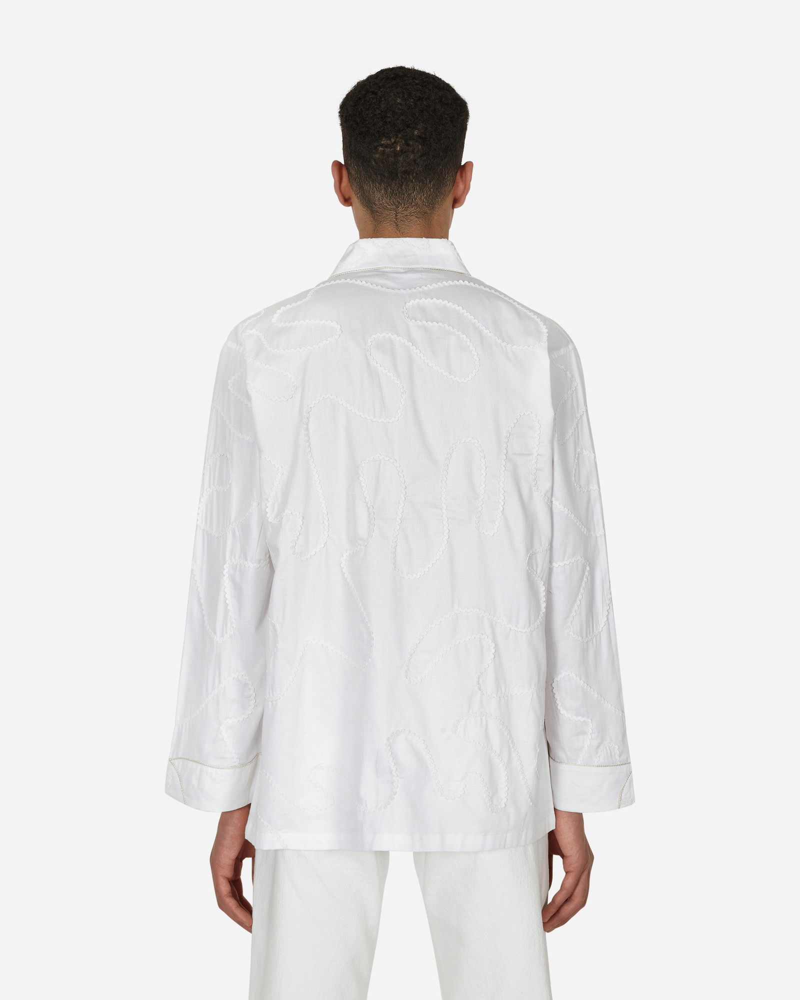 RickRack Pajama Shirt White