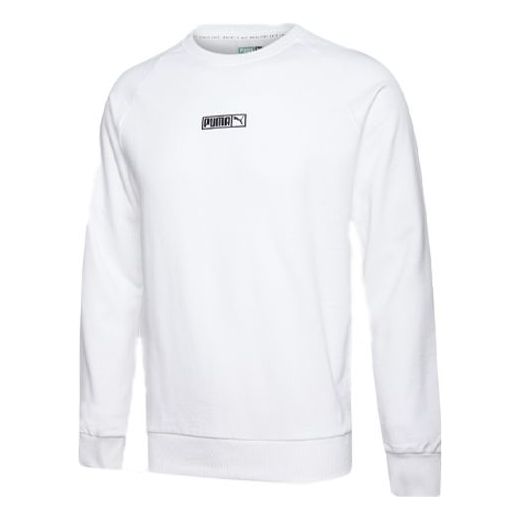 Sveter Puma Puma Round Neck Pullover Biela | 597358-02