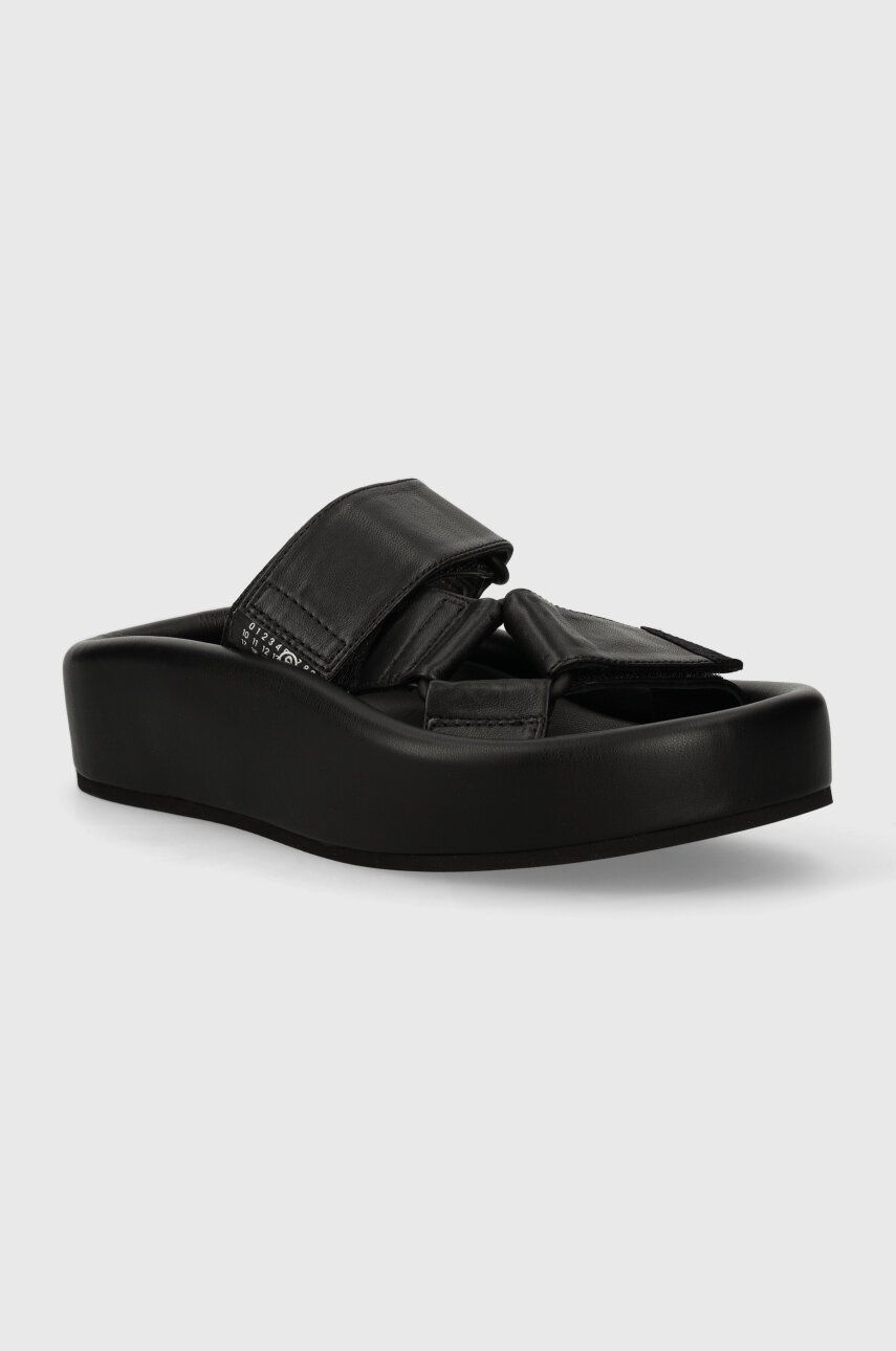 Tenisky a topánky Maison Margiela Leather Platform Slides Čierna | S59WP0206, 0