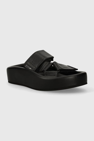 Tenisky a topánky Maison Margiela Leather Platform Slides Čierna | S59WP0206, 0