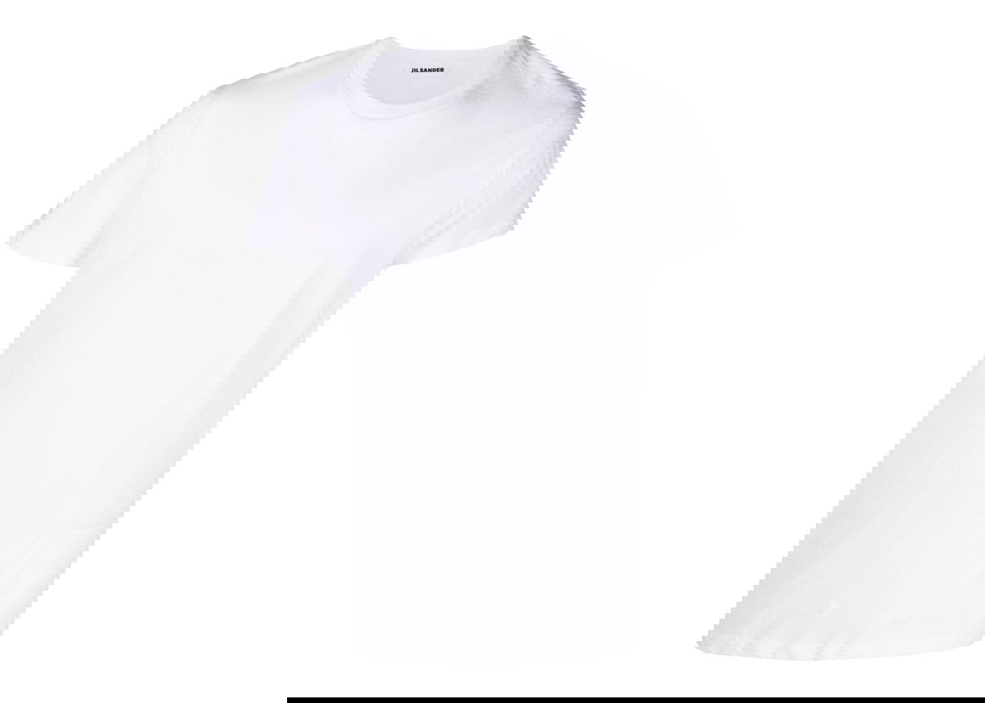Tričko Jil Sander Round Neck Cotton T-shirt Biela | JSMU706005MU247308-White, 0