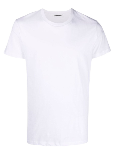 Tričko Jil Sander Round Neck Cotton T-shirt Biela | JSMU706005MU247308-White