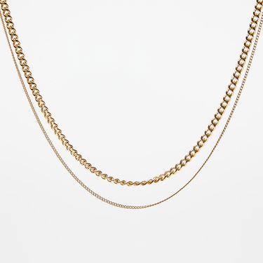 Náhrdelník A.P.C. Collier Minimal Necklace Metalická | MEACC-M70680 RAA, 0