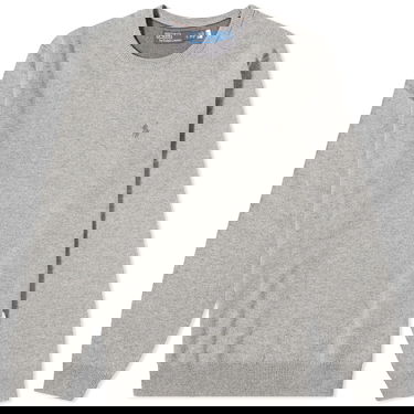 Mikina Polo by Ralph Lauren Polo Ralph Lauren Men's Lambswool Crew Knit Fawn Grey Heather Šedá | 710876714007, 0