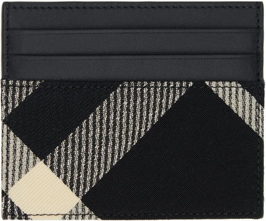 Peňaženka Burberry Card Holder Tall Check Čierna | 8089782, 0