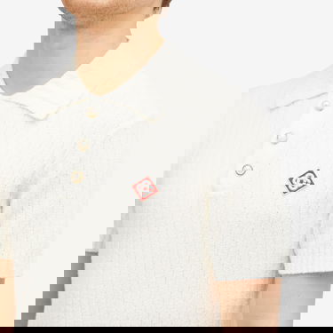 Polo tričko Casablanca Boucle Polo Shirt Biela | MPS25-KW-780-01, 5