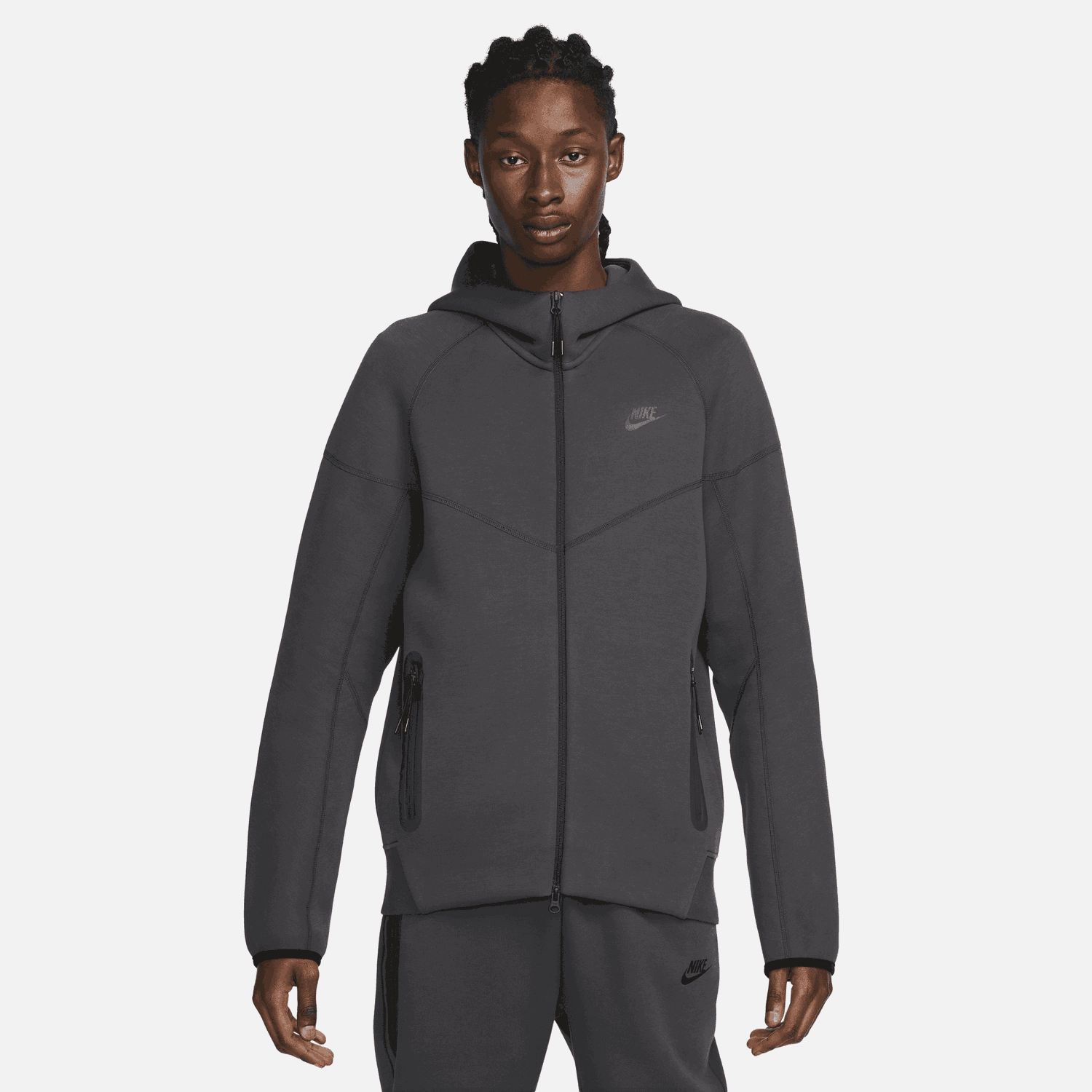 Mikina Nike Sportswear Tech Fleece Windrunner Full-Zip Hoodie Šedá | FB7921-060, 1