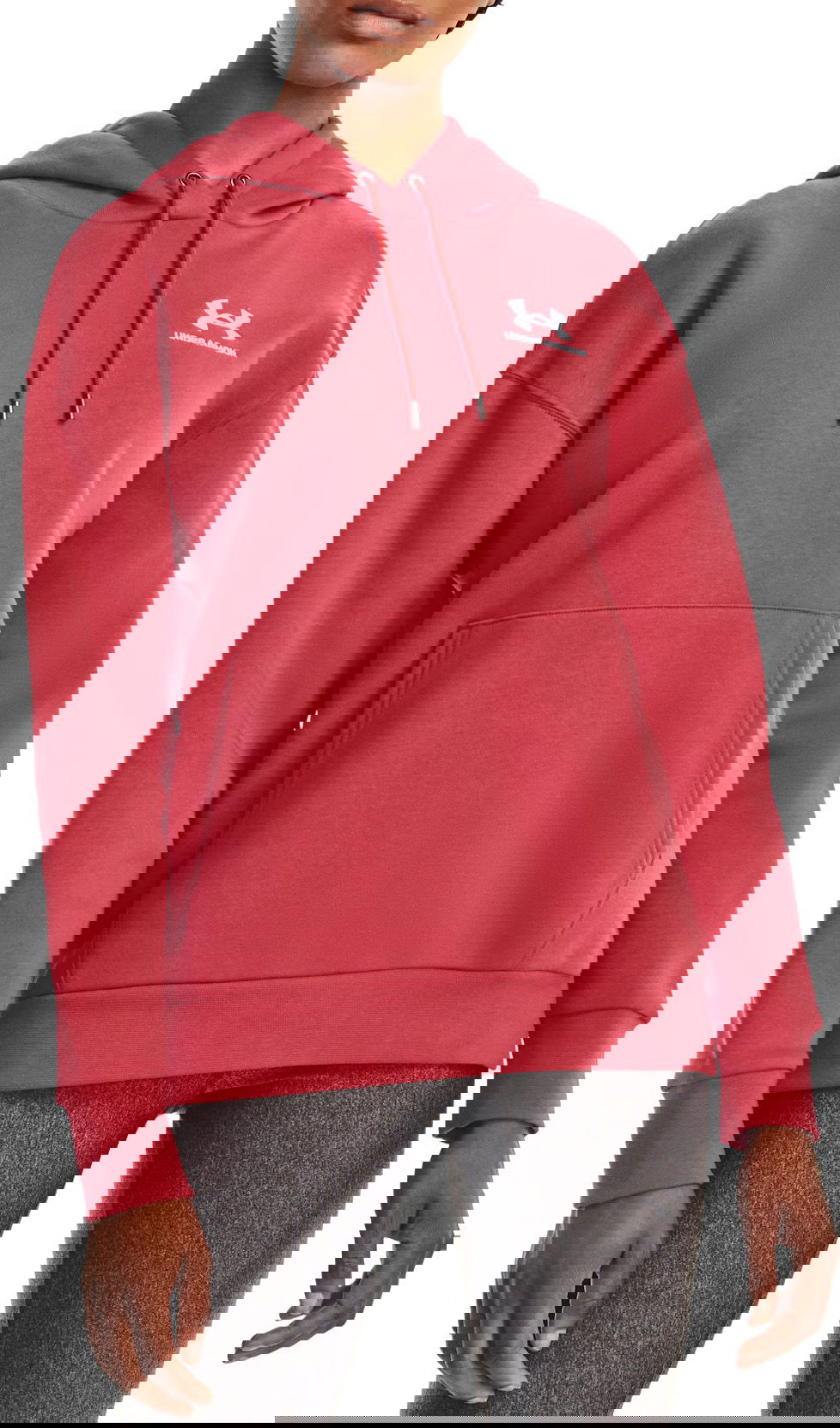 Mikina Under Armour Essential Fleece Hoodie Červená | 1373033-638, 0