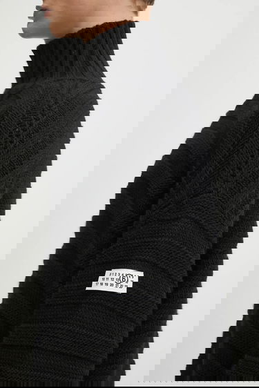 Sveter Maison Margiela MM6 Maison Margiela Turtleneck Sweater Čierna | SH0HA0004.M13040.900, 3