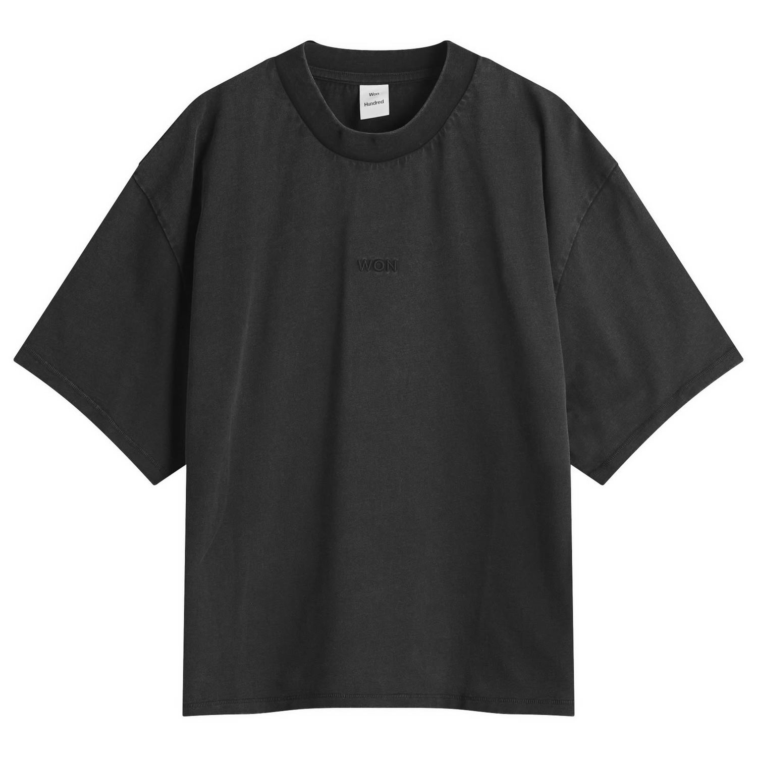 Crop Top Won Hundred Staff Boxy T-Shirt, Size Large Čierna | 3728-12089, 1