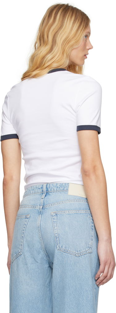 Tričko rag & bone Rag & Bone Mia Ringer T-Shirt Biela | WCC25ST026W327, 2