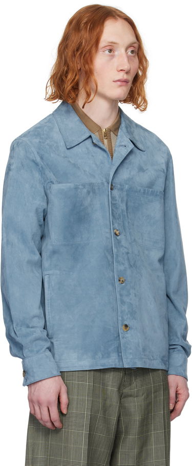 Košeľa Paul Smith Paul Smith Suede Button Up Shirt Modrá | M1R-722Y-M01931-40B, 1