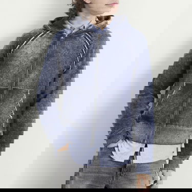 Mikina Acne Studios Kupiter Knitted Hoodie Modrá | B60386-885, 5