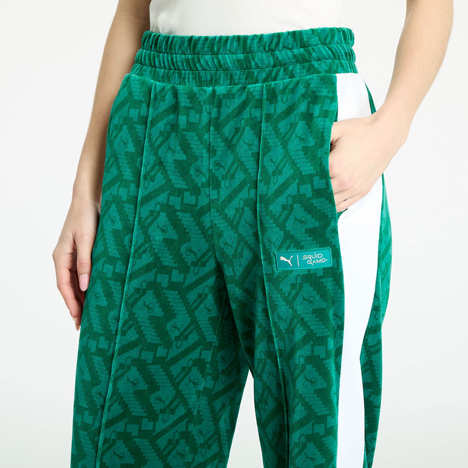 Tepláky Puma Squid Game x T7 Iconic Straight Track Pants Zelené | 62743386, 1