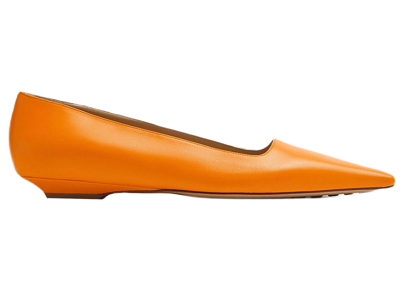 Tenisky a topánky Bottega Veneta Leather Ballet Flats Oranžová | 690008V1TR07593, 0
