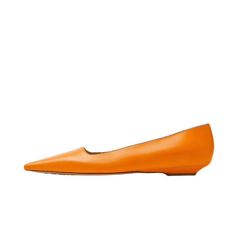 Tenisky a topánky Bottega Veneta Leather Ballet Flats Oranžová | 690008V1TR07593