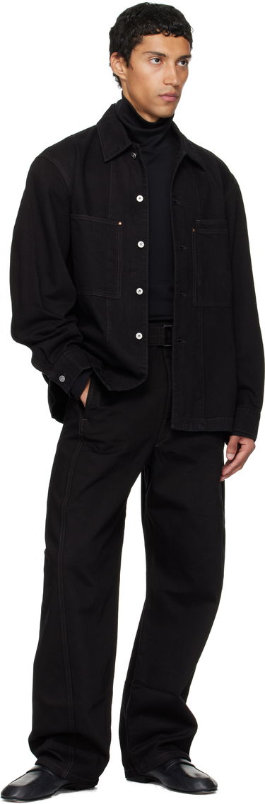 Košeľa LEMAIRE Lemaire Workwear Denim Overshirt Čierna | OV1024 LD1064, 3