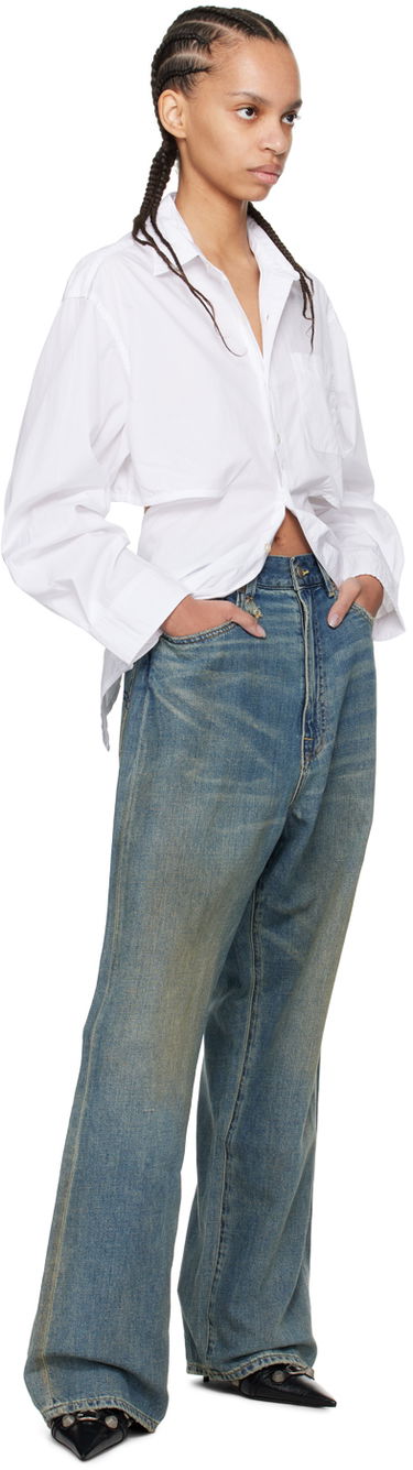Košeľa R13 R13 Cutout Shirt Biela | R13WR262-R338B, 3
