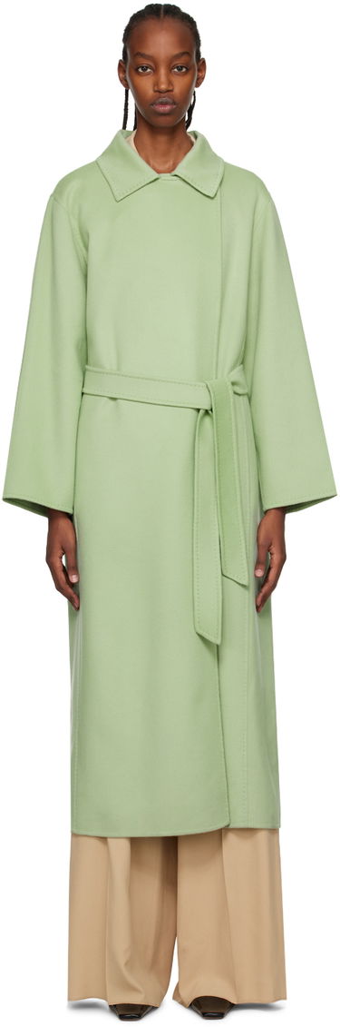 Kabáty Max Mara Max Mara Manuela Wool Wrap Coat Zelené | 2310111538600, 0