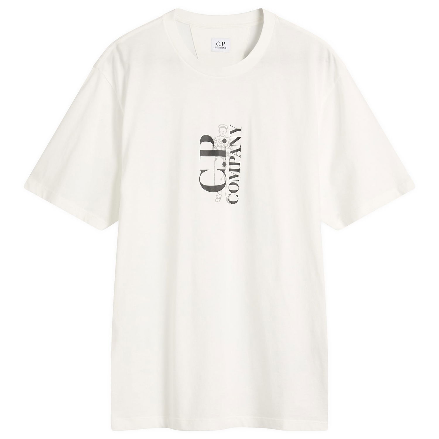 Tričko C.P. Company Sailor T-Shirt Biela | 19CMTS091A-005100W-103, 0