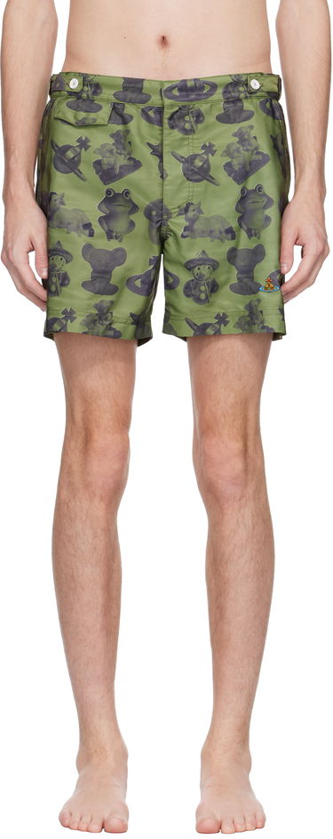 Plavky Vivienne Westwood Vivienne Westwood Figurines Swim Shorts Zelené | 81010004-W015O-, 0